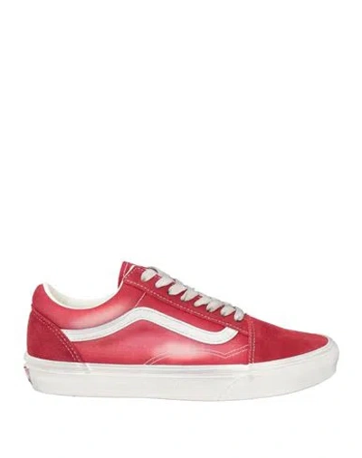 Vans Man Sneakers Red Size 7 Leather