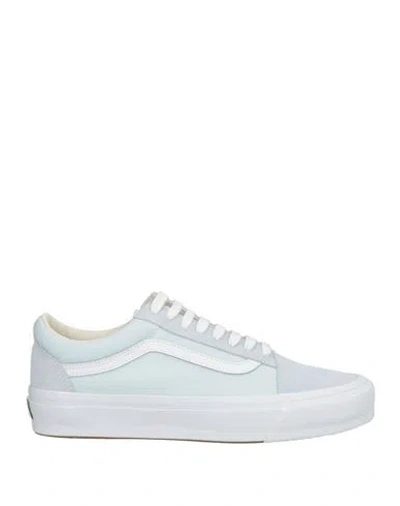 Vans Man Sneakers Sky Blue Size 9 Textile Fibers, Leather
