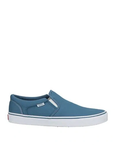Vans Man Sneakers Slate Blue Size 8.5 Textile Fibers