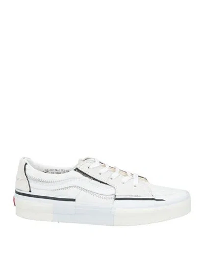 Vans Man Sneakers White Size 11.5 Leather, Textile Fibers