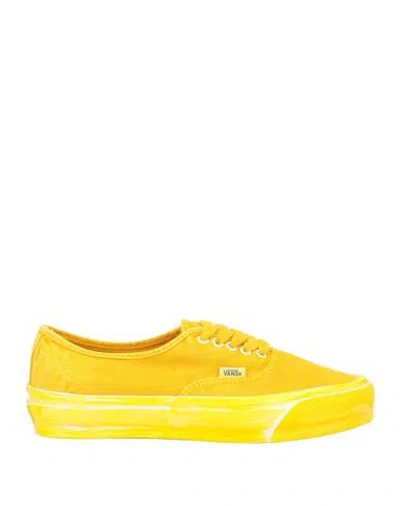 Vans Man Sneakers Yellow Size 8.5 Textile Fibers