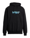 Vans Man Sweatshirt Black Size M Cotton, Polyester In Black
