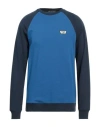 Vans Man Sweatshirt Blue Size Xl Cotton