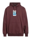 Vans Man Sweatshirt Chocolate Brown Size M Cotton, Polyester In Brown