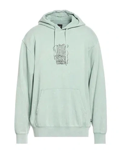 Vans Man Sweatshirt Light Green Size L Cotton, Polyester