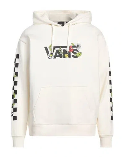 Vans Man Sweatshirt Off White Size L Cotton, Polyester