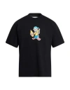 Vans Man T-shirt Black Size S Cotton In Black