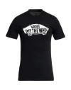 Vans Man T-shirt Black Size S Cotton