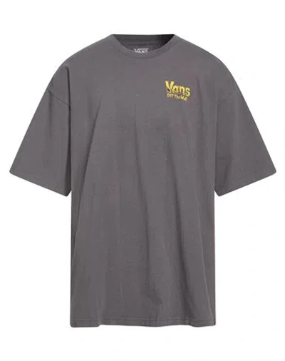 Vans Man T-shirt Grey Size Xl Cotton In Gray
