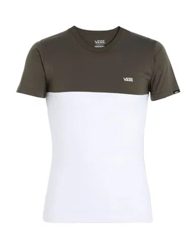 Vans Man T-shirt Military Green Size Xs Cotton