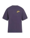 Vans Man T-shirt Purple Size L Cotton In Purple