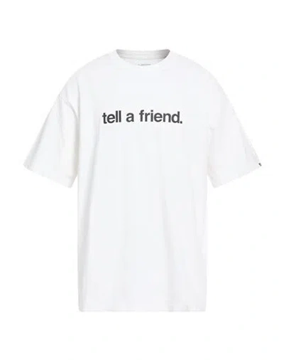 Vans Man T-shirt White Size L Cotton