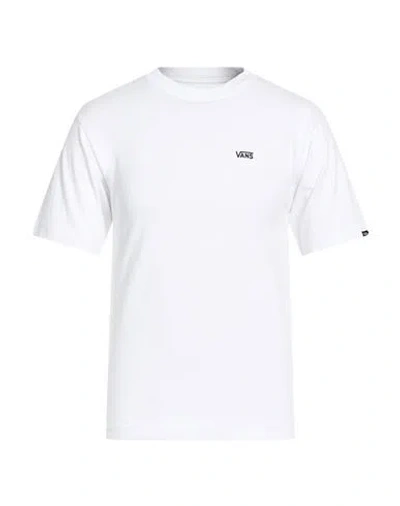 Vans Man T-shirt White Size Xs Cotton In Gray