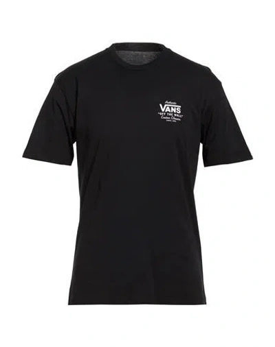 Vans Man T-shirt Black Size L Cotton