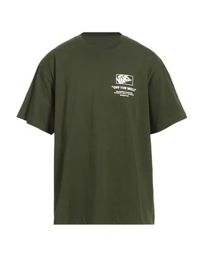 Vans Man T-shirt Green Size Xl Cotton