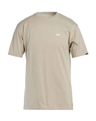 Vans Man T-shirt Khaki Size M Cotton In Brown