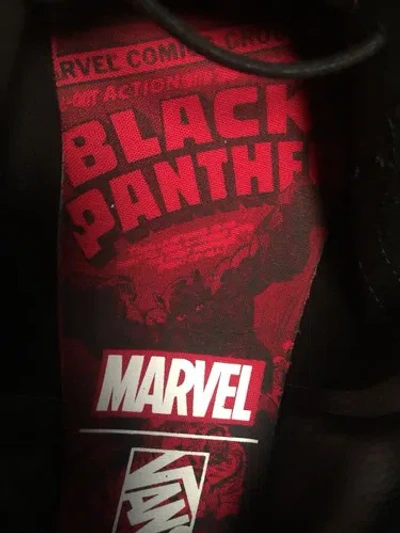 Pre-owned Vans Marvel  Black Panther Sk8 Size 3.5 Boys. Women's 5.0