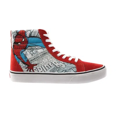 Pre-owned Vans Marvel X Sk8-hi Reissue 'spiderman' In Red