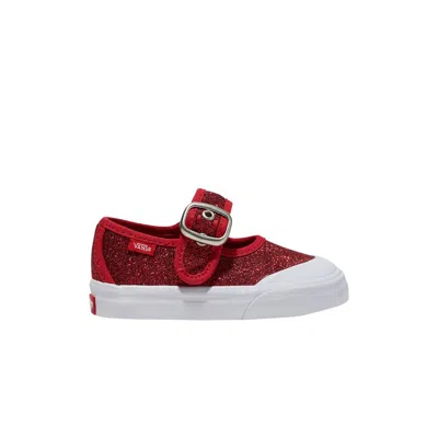 Pre-owned Vans Mary Jane Toddler 'glitter - Red' | Infant Size 4