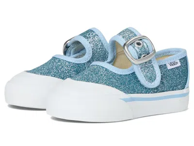 Vans Kids' Mary Jane(infant/toddler) Girl's Shoes Glitter Cloud Blue : 4.5 Toddler M, Canvas/synthetic