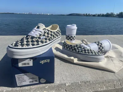 Pre-owned Vans Mattias Gollin X  Authentic Lx ‘authentiche' Art Basel Shoes In White