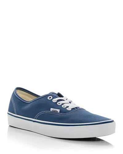 Vans Casual Low Top Sneakers With Rubber Sole In Blue