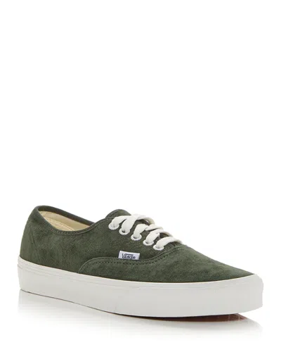 Vans Men's Authentic Suede Sneakers In Green