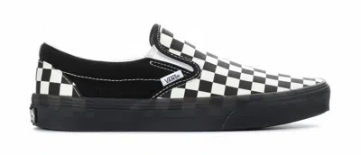 Vans Men's Classic Slip-on Checkerboard Shoe In Checkerboard Black / White In Multi