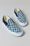 Vans Men's Classic Slip-on Checkerboard Sneaker In Tri/tone Check Navy, Men's At Urban Outfitters