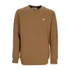 Vans Men's Comfycush Crew Fleece Sepia Crew Neck Sweatshirt In Brown