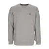 Vans Men's Crew Neck Sweatshirt Comfycush Crew Fleece Cement Heather In Gray