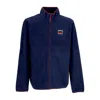 Vans Men's High Neck Sweatshirt Outdoor Club Full Zip Dress Blue In Dress Blue