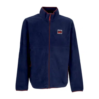Vans Men's High Neck Sweatshirt Outdoor Club Full Zip Dress Blue