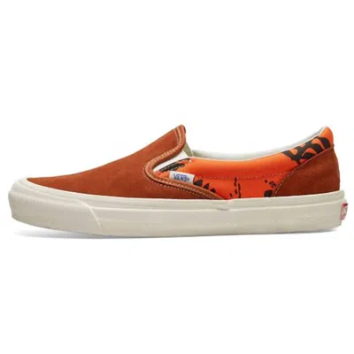 Vans Men's Modernica U Og Classic Slip On Shoes In Hawaiian/brown In Orange