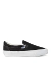 Vans Knu Slip Man Sneakers Black Size 12 Soft Leather In Black White