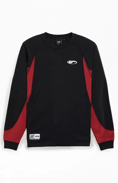 Vans Men's Retro Sport Panel Long Sleeve T-shirt In Black