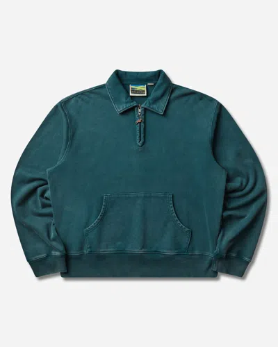 Vans Men S Julian Klincewicz Collared Fleece Sweatshirt Ponderosa Pine In Green