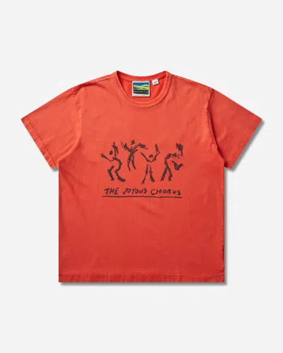 Vans Men S Julian Klincewicz Washed T-shirt Mandarin In Red