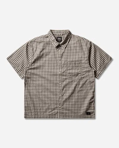 Vans Men S Larkspur Mini Plaid Shirt Oatmeal / Demitasse In Neutral