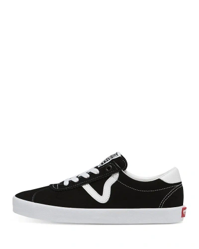 Vans Men's Sport Low Lace Up Sneakers In Black White