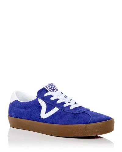 Vans Men's Track Sport Low Top Sneakers In Blue