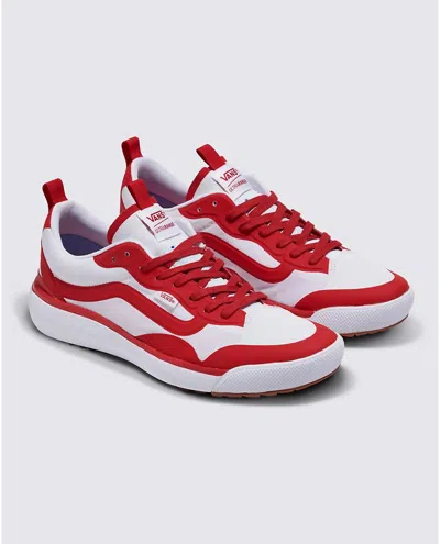 Vans Men's Ultrarange Exo Sneaker In White/red In Multi