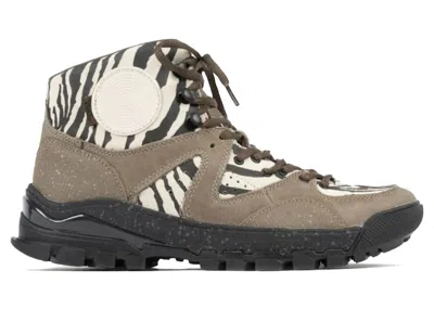 Pre-owned Vans Men's  Amazon Trail Lx Taka Hayashi Sneakers In Zebra/fossil In Brown