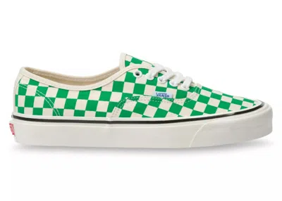 Pre-owned Vans Men's  Authentic 44 Dx Anaheim Factory Emerald Checkerboard Sneakers In Og Emerald/og Checker