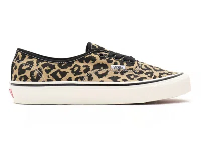 Pre-owned Vans Men's  Authentic 44 Dx Anaheim Factory Leopard Sneakers In Black/tan Leopard In Multi