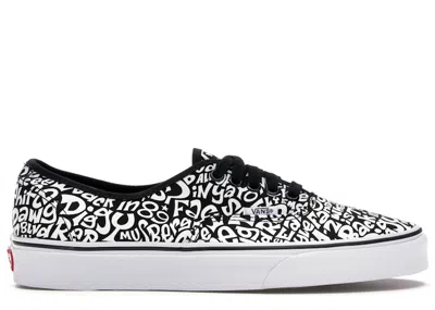 Pre-owned Vans Men's  Authentic A Tribe Called Quest Sneakers In Black/white