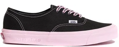 Pre-owned Vans Men's  Authentic Anti Social Club Get Weird Sneakers Inblack/pink