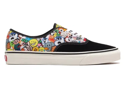 Pre-owned Vans Men's  Authentic Atmos Emoji Sneakers In Black In Multi
