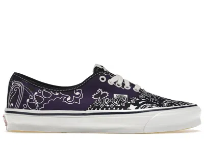 Pre-owned Vans Men's  Authentic Bedwin And The Heartbreakers Bandana Sneakers In Color/purple