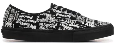 Pre-owned Vans Men's  Authentic Comme Des Garcons Sneakers In Black/message